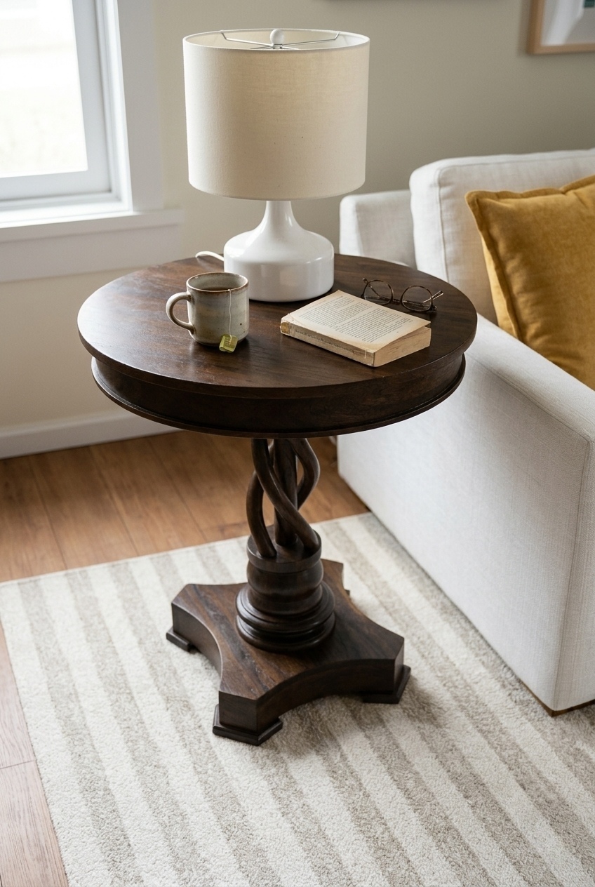 Curating Balance: How to Style the Birch Lane Corwith Wood Accent Table