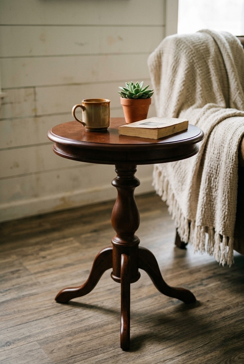 Mastering the Art of Proportion with a Round Pedestal Accent Table for Living Room Excellence