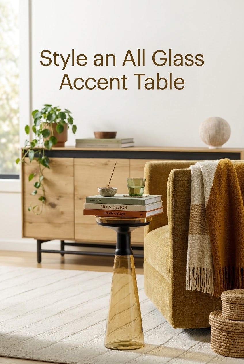 The Art of Transparency: How to Style an All-Glass Accent Table with Modern Intent