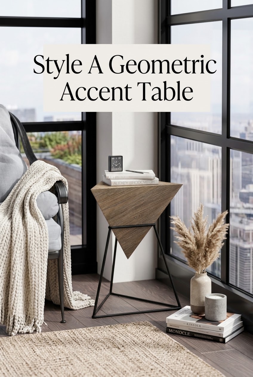 The Geometry of Restraint: How to Style a Geometric Accent Table