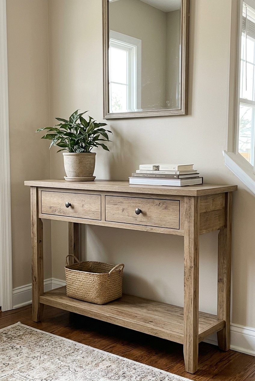 Harmonizing Rustic Warmth and Clutter-Free Living