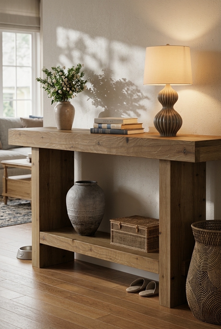 Artful Proportion: Layering the Solid Wood Farmhouse Accent Table