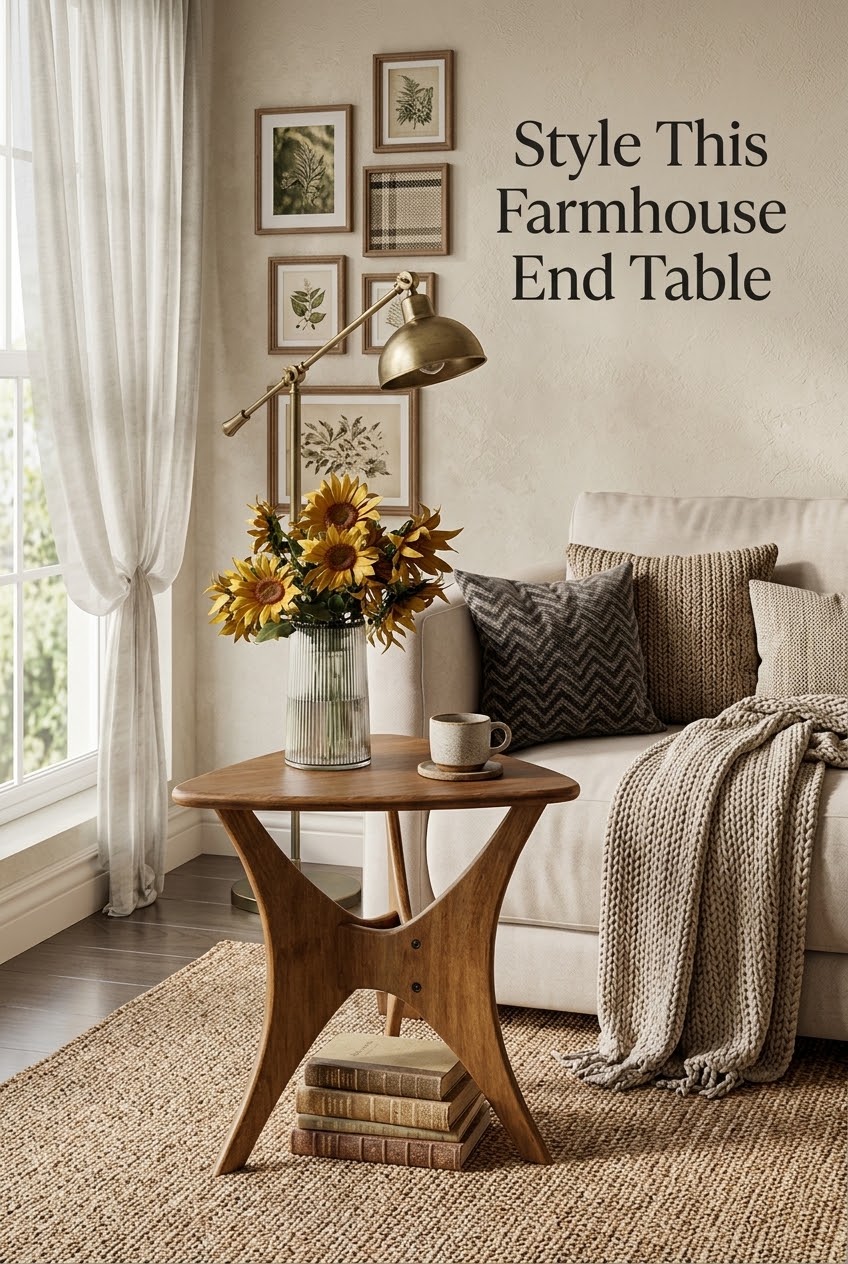 The Art of Layering: How to Style the Millwood Pines Cross-Leg End Table